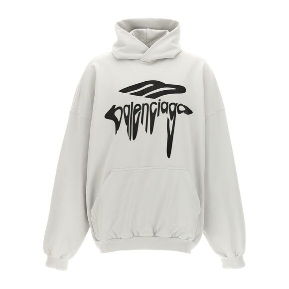 Balenciaga Sweaters - Balenciaga White Cotton Women's Sweatshirt